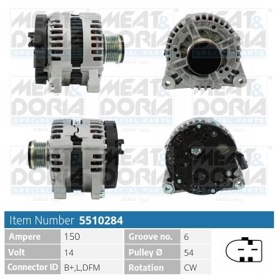 Obrázok Alternátor MEAT & DORIA  5510284