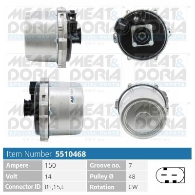 Obrázok Alternátor MEAT & DORIA  5510468