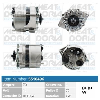Obrázok Alternátor MEAT & DORIA  5510496