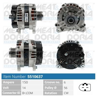 Obrázok Alternátor MEAT & DORIA  5510637