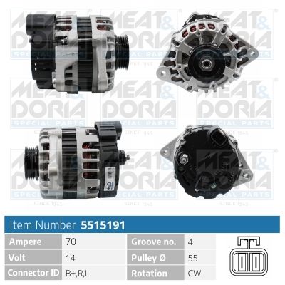 Obrázok Alternátor MEAT & DORIA  5515191