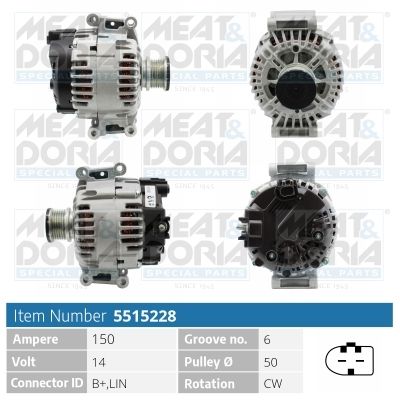 Obrázok Alternátor MEAT & DORIA  5515228