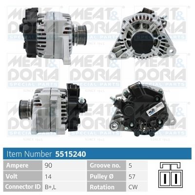 Obrázok Alternátor MEAT & DORIA  5515240