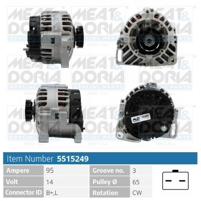 Obrázok Alternátor MEAT & DORIA  5515249