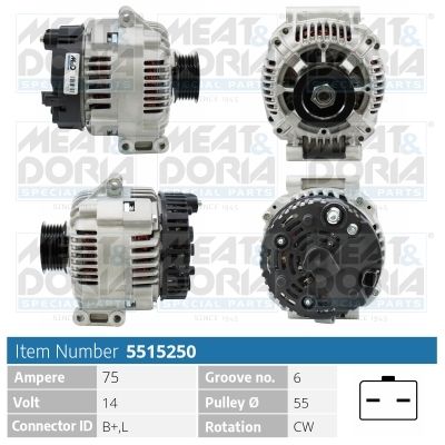 Obrázok Alternátor MEAT & DORIA  5515250