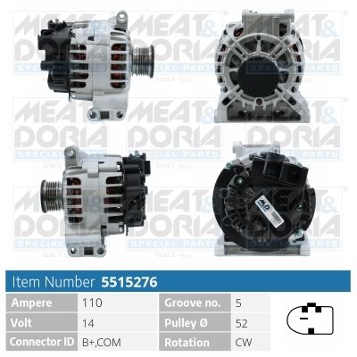 Obrázok Alternátor MEAT & DORIA  5515276