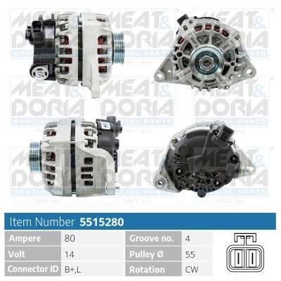 Obrázok Alternátor MEAT & DORIA  5515280