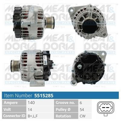 Obrázok Alternátor MEAT & DORIA  5515285