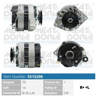 Obrázok Alternátor MEAT & DORIA  5515298