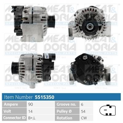 Obrázok Alternátor MEAT & DORIA  5515350