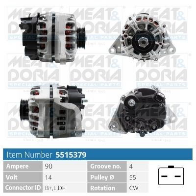 Obrázok Alternátor MEAT & DORIA  5515379