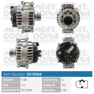 Obrázok Alternátor MEAT & DORIA  5515504