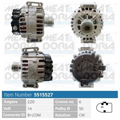 Obrázok Alternátor MEAT & DORIA  5515527
