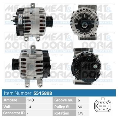 Obrázok Alternátor MEAT & DORIA  5515898