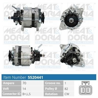 Obrázok Alternátor MEAT & DORIA  5520441