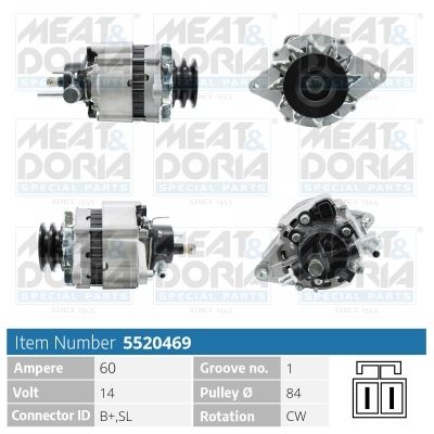 Obrázok Alternátor MEAT & DORIA  5520469