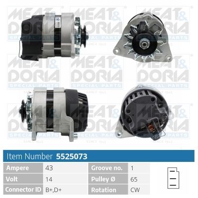 Obrázok Alternátor MEAT & DORIA  5525073
