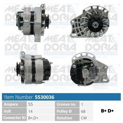 Obrázok Alternátor MEAT & DORIA  5530036