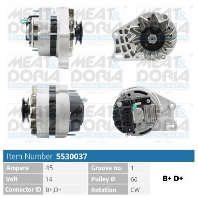 Obrázok Alternátor MEAT & DORIA  5530037