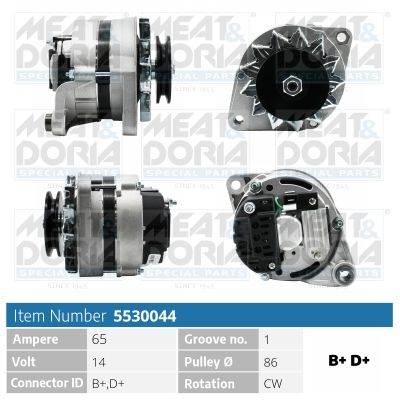 Obrázok Alternátor MEAT & DORIA  5530044