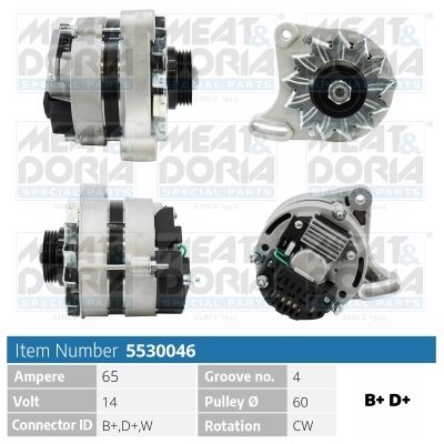Obrázok Alternátor MEAT & DORIA  5530046