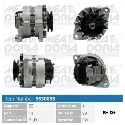 Obrázok Alternátor MEAT & DORIA  5530088