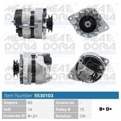 Obrázok Alternátor MEAT & DORIA  5530103