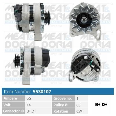 Obrázok Alternátor MEAT & DORIA  5530107