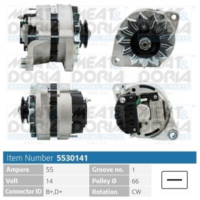 Obrázok Alternátor MEAT & DORIA  5530141