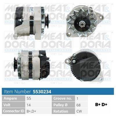 Obrázok Alternátor MEAT & DORIA  5530234