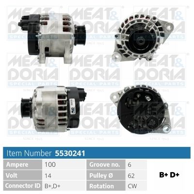 Obrázok Alternátor MEAT & DORIA  5530241