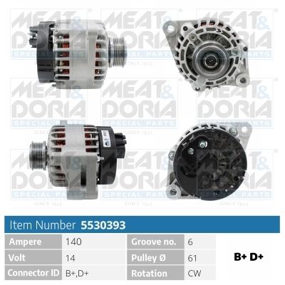 Obrázok Alternátor MEAT & DORIA  5530393