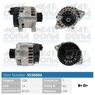 Obrázok Alternátor MEAT & DORIA  5530884