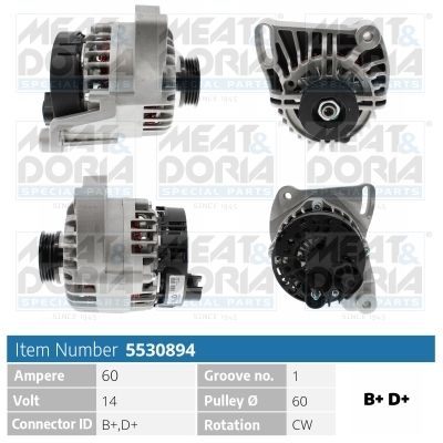 Obrázok Alternátor MEAT & DORIA  5530894