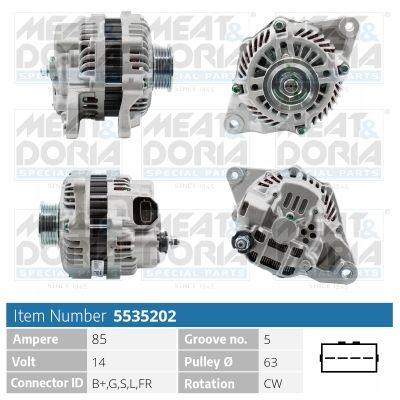 Obrázok Alternátor MEAT & DORIA  5535202