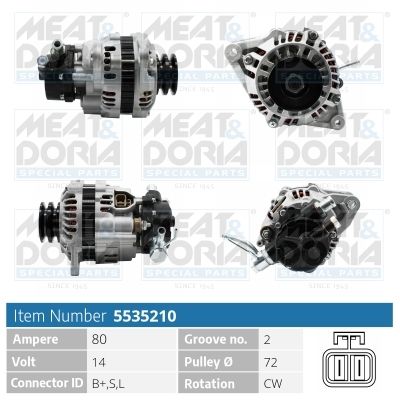 Obrázok Alternátor MEAT & DORIA  5535210