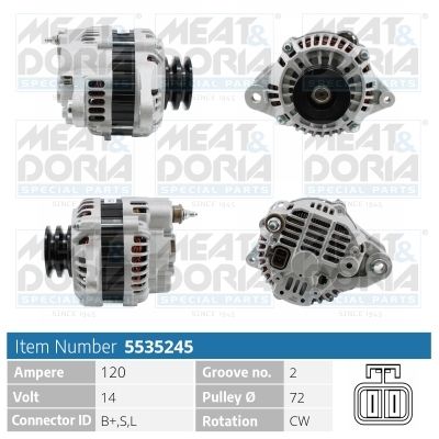 Obrázok Alternátor MEAT & DORIA  5535245