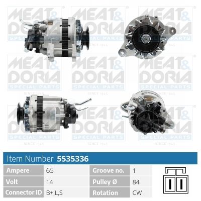 Obrázok Alternátor MEAT & DORIA  5535336
