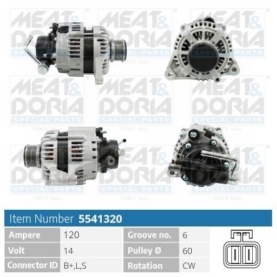Obrázok Alternátor MEAT & DORIA  5541320