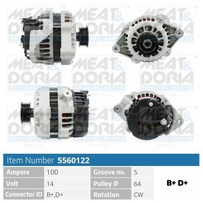 Obrázok Alternátor MEAT & DORIA  5560122