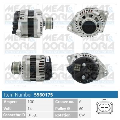 Obrázok Alternátor MEAT & DORIA  5560175
