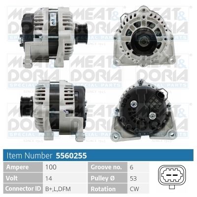 Obrázok Alternátor MEAT & DORIA  5560255