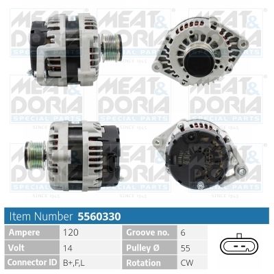 Obrázok Alternátor MEAT & DORIA  5560330