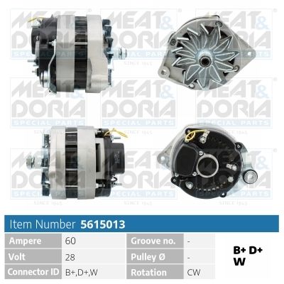 Obrázok Alternátor MEAT & DORIA  5615013