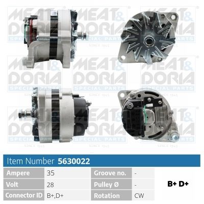 Obrázok Alternátor MEAT & DORIA  5630022