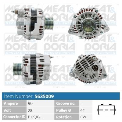Obrázok Alternátor MEAT & DORIA  5635009
