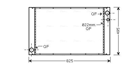 Obrázok Chladič motora AVA QUALITY COOLING  AI2289