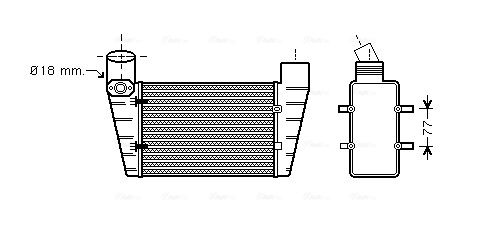 Obrázok Chladič plniaceho vzduchu AVA QUALITY COOLING  AI4225