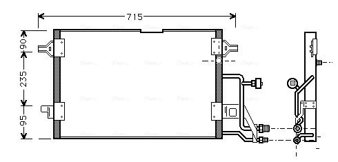 Obrázok Kondenzátor klimatizácie AVA QUALITY COOLING  AI5116