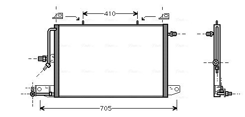 Obrázok Kondenzátor klimatizácie AVA QUALITY COOLING  AI5117